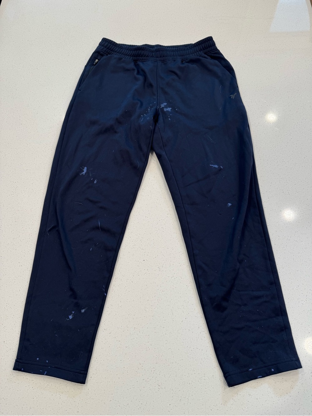 Old Navy Navy Blue Go-Dry Athletic Athleisure Tapered Sweatpants - Size Small -
